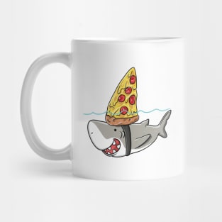 Cute Funny Pizza Shark Men Women Boys Girls Kids Gift Mug